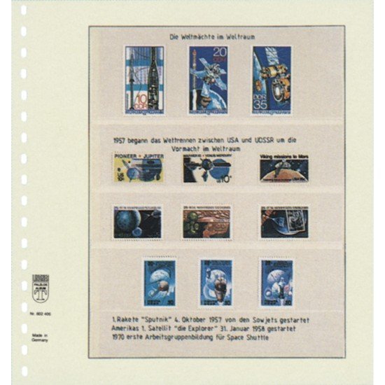 Lindner 802406 Hojas T-Blanko Creaciones Personales Altura: 46,36,46,65 mm.