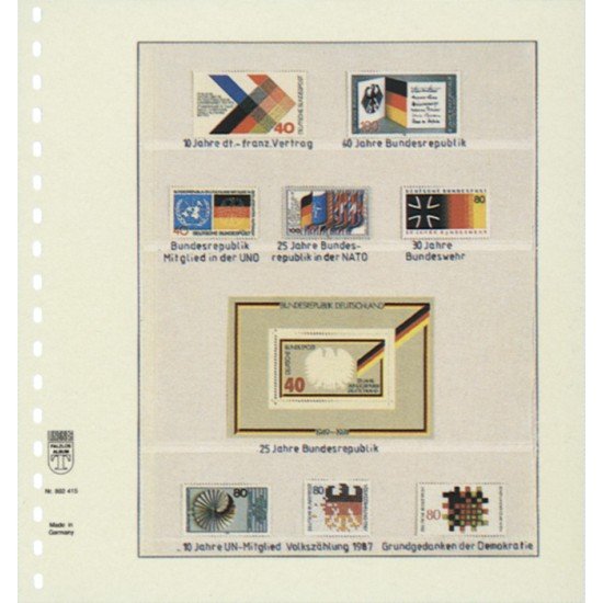 Lindner 802415 Hojas T-Blanko Creaciones Personales Altura: 41,92,43,44 mm.
