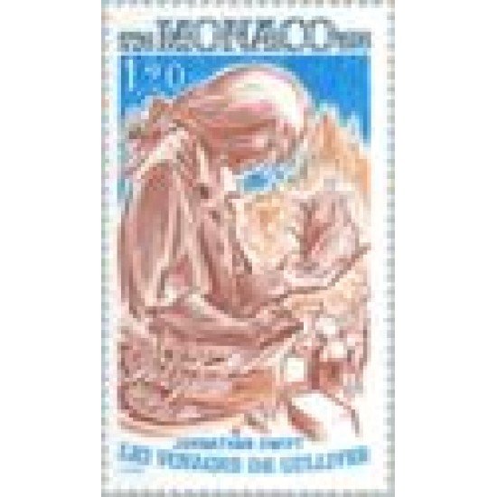 Monaco - 1071 - niv - 1976 250º Aniv. de la publicación de los viajes de Gulliver-ilustración-Lujo Monaco - 1071 - niv - 1976 250º Aniv. de la publicación de los viajes de Gulliver-ilustración-Lujo