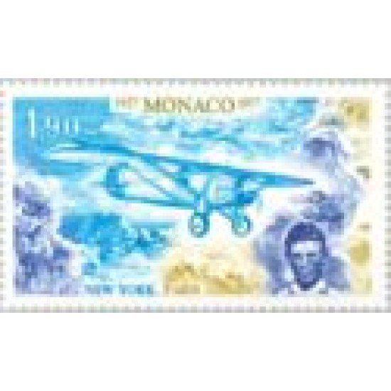Monaco - 1096 - 1977 50º Aniv. 1ª travesía aérea del Atlántico Norte-C. Lindberg-Lujo Monaco - 1096 - 1977 50º Aniv. 1ª travesía aérea del Atlántico Norte-C. Lindberg-Lujo