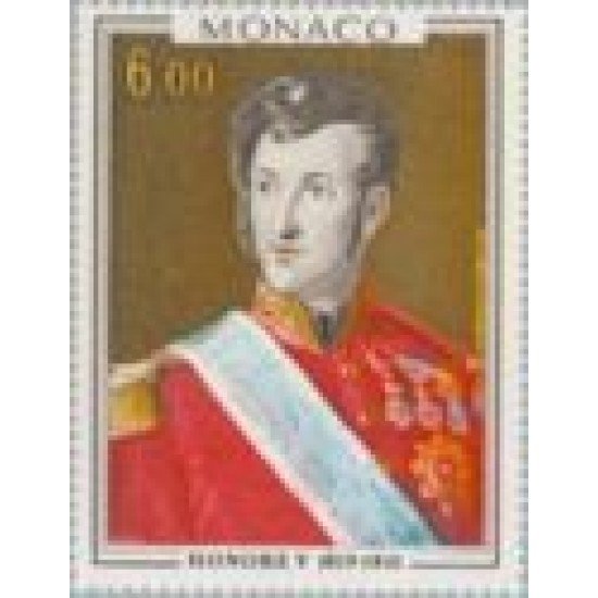 Monaco - 1124 - 1977 Príncipe Honorio V -cuadro de Marie Verroust-Lujo Monaco - 1124 - 1977 Príncipe Honorio V -cuadro de Marie Verroust-Lujo