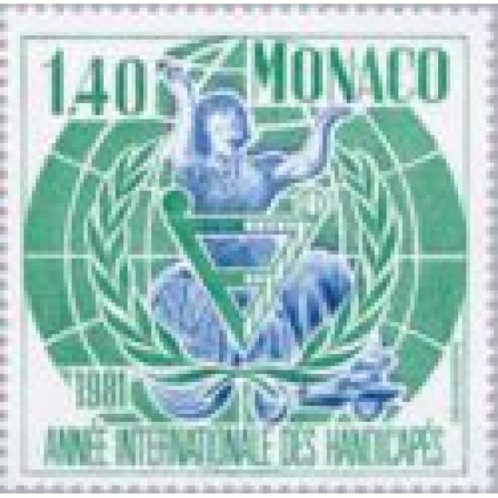 Monaco - 1276 - 1981 Año inter. de los discapacitadoso Lujo Monaco - 1276 - 1981 Año inter. de los discapacitadoso Lujo