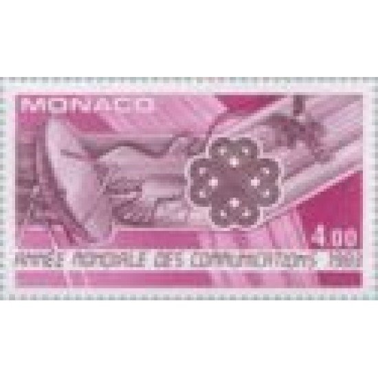 Monaco - 1373 - 1983 Año mundial de las comunicaciones Lujo Monaco - 1373 - 1983 Año mundial de las comunicaciones Lujo