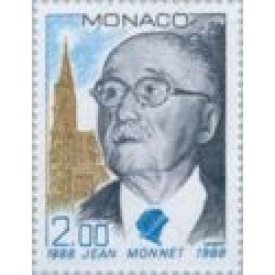 Monaco - 1638 - 1988 Cent. de Jean Monnet-padre de Europa/retrato Lujo Monaco - 1638 - 1988 Cent. de Jean Monnet-padre de Europa/retrato Lujo