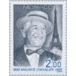 Monaco - 1639 - 1988 Cent. de Mauride Chevalier-retrato-Lujo Monaco - 1639 - 1988 Cent. de Mauride Chevalier-retrato-Lujo