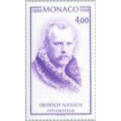 Monaco - 1640 - C - 1988 Cent. de la 1ª travesía de Groenlandia-retrato del explorador Nansen-Lujo Monaco - 1640 - C - 1988 Cent. de la 1ª travesía de Groenlandia-retrato del explorador Nansen-Lujo