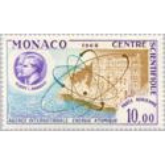 Monaco A 80 1962 Agencia Inter. Energía Atómica Símbolo Átomo Principes MNH