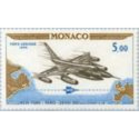 Monaco A 82 1964 3er Aniv. del Vuelo New York a París Avión MNH