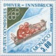 Monaco A 83 1964 JJOO de Invierno Innsbruck Bobsleigh MNH Monaco A 83 1964 JJOO de Invierno Innsbruck Bobsleigh MNH