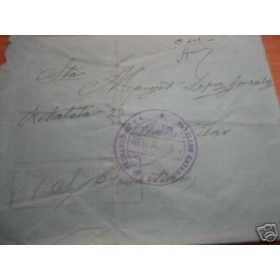 <div><strong>España Carta San Sebastián Batallón Cazadores San Fernando</strong></div>