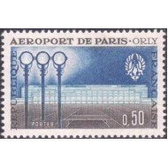 France Francia Nº 1283 1961 Inauguracióon del aeropuerto de París-Orly Lujo France Francia Nº 1283 1961 Inauguracióon del aeropuerto de París-Orly Lujo