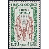 MED/S France Francia Nº 1339 1962 Semana nacional de los hospitales Lujo MED/S France Francia Nº 1339 1962 Semana nacional de los hospitales Lujo