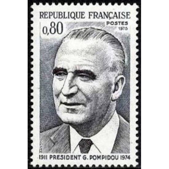 France Francia Nº 1839 1975 Presidente Georges Pompidou Lujo