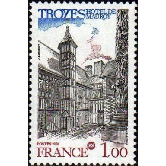 France Francia Nº 2011 1978 51º Congreso nacional de la Fed. de sociedades filatélicas francesas Lujo France Francia Nº 2011 1978 51º Congreso nacional de la Fed. de sociedades filatélicas francesas Lujo