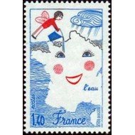 France Francia Nº 2125 1981 El agua Concurso de dibujo infantil Lujo