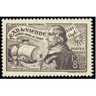 France Francia Nº 544 1942 Afavor de las obras de la marina -6º Centenario del nacimiento del almirante Jean de Vienne- Lujo France Francia Nº 544 1942 Afavor de las obras de la marina -6º Centenario del nacimiento del almirante Jean de Vienne- Lujo