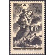 France Francia Nº 584 1943 A favor de la emergencia nacional Lujo France Francia Nº 584 1943 A favor de la emergencia nacional Lujo