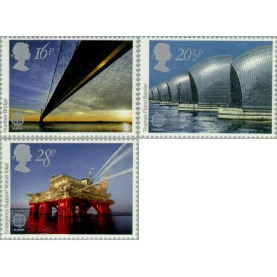 Gran Bretaña 1091/93 1983 Europa Grandes obras MNH Gran Bretaña 1091/93 1983 Europa Grandes obras MNH
