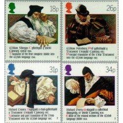 Gran Bretaña - 1303/06 - 1988 Primeras traducciones de la biblia al galés MNH