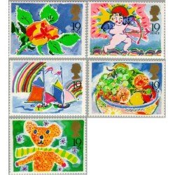 Gran Bretaña - 1367/71 - 1989 Ilustraciones diversas MNH