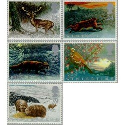 Gran Bretaña - 1591/95 - 1992 Animales y el invierno MNH