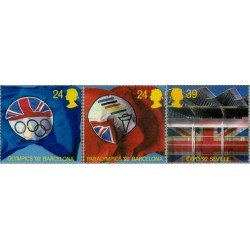 VAR1/S Gran Bretaña UK Nº 1621/23 1992 JJOO y paralímpicos-Barcelona- EXPO VAR1/S Gran Bretaña UK Nº 1621/23 1992 JJOO y paralímpicos-Barcelona- EXPO