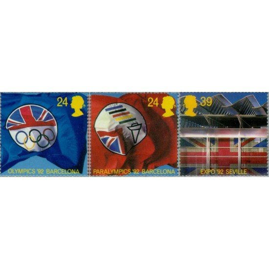 VAR1/S Gran Bretaña UK Nº 1621/23 1992 JJOO y paralímpicos-Barcelona- EXPO VAR1/S Gran Bretaña UK Nº 1621/23 1992 JJOO y paralímpicos-Barcelona- EXPO