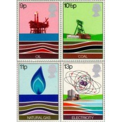 Gran Bretaña 855/58 1978 Recursos energéticos MNH Gran Bretaña 855/58 1978 Recursos energéticos MNH
