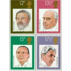 Gran Bretaña 951/54 1980 Música-directores de orquesta británicos MNH