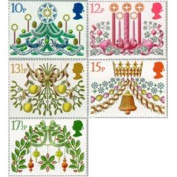 Gran Bretaña 959/63 1980 Navidad Decoraciones de navidad MNH