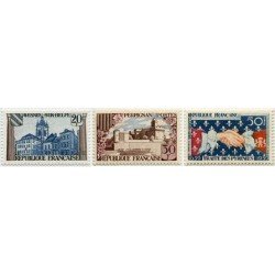 France Francia 1221/23 1959 300 Aniv. tratado de los Pirineos Lujo France Francia 1221/23 1959 300 Aniv. tratado de los Pirineos Lujo