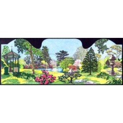 France Francia HB 95 2006 Jardines de Francia Edificio, puente 2 val. nº 3895/96 Ilustración: jardín árboles, flores Lujo 1