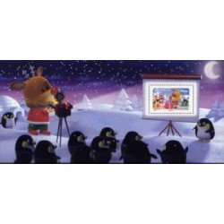 France Francia Hojitas Souvenir 15 -BS - 2006 Mejores deseos Reno con regalos 1 valor en hojita con blister (renos y pingüinos) Lujo France Francia Hojitas Souvenir 15 -BS - 2006 Mejores deseos Reno con regalos 1 valor en hojita con blister (renos y pingüinos) Lujo