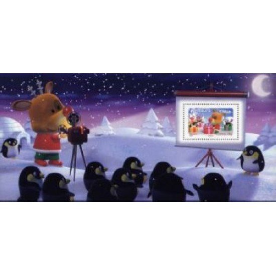 France Francia Hojitas Souvenir 15 -BS - 2006 Mejores deseos Reno con regalos 1 valor en hojita con blister (renos y pingüinos) Lujo France Francia Hojitas Souvenir 15 -BS - 2006 Mejores deseos Reno con regalos 1 valor en hojita con blister (renos y pingüinos) Lujo