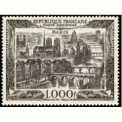 France Francia  A  29 1950 Vista de París Lujo