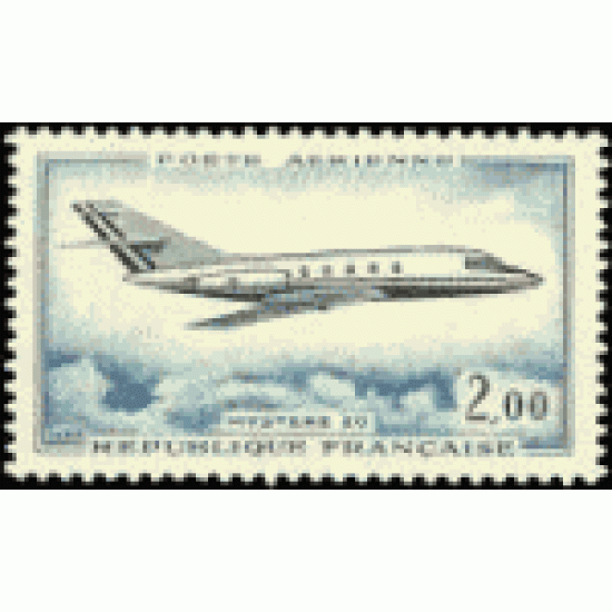 France Francia  A  42 1965 Dassault Mystère 20  Avión Lujo