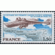 France Francia A 51 1978 65º Aniv. 1er línea postal aérea Villacoublay-Pauillac Avión Lujo France Francia A 51 1978 65º Aniv. 1er línea postal aérea Villacoublay-Pauillac Avión Lujo