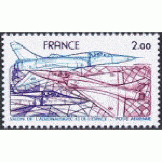 France Francia A 54 1981 34º Salón inter. de la Aeronáutica y del Espacio Avión Mirage 2000 Lujo