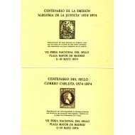 España Spain Hojitas Recuerdo 18/19 1974 FNMT Alegoría de la Justicia España Spain Hojitas Recuerdo 18/19 1974 FNMT Alegoría de la Justicia