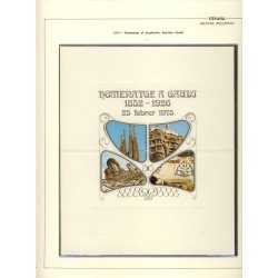España Spain Hojitas Recuerdo 28 1974 FNMT Exfilna 74