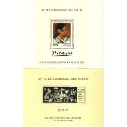 España Spain Hojitas Recuerdo 40/41 1976 FNMT Plaza Mayor de Madrid Picasso