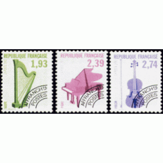 CIN/S France Francia Preobliterados P- 210/12 1990 Instrumentos musicales Lujo CIN/S France Francia Preobliterados P- 210/12 1990 Instrumentos musicales Lujo