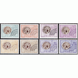 France Francia Preobliterados P- 138/45 1976 Moneda gala Lujo France Francia Preobliterados P- 138/45 1976 Moneda gala Lujo