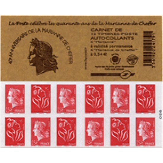 France Francia Carnets 1515 - 2007 12 sellos 6 del nº 3744b Marianne de Lamouche y 6 del nº 4109 Marianne de Cheffer Lujo France Francia Carnets 1515 - 2007 12 sellos 6 del nº 3744b Marianne de Lamouche y 6 del nº 4109 Marianne de Cheffer Lujo