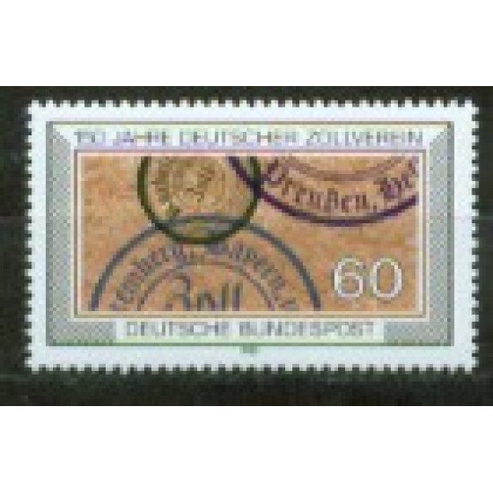 Alemania Federal - 1027 - GERMANY 1983 150º Aniv. de la Unión aduanera alemana Lujo Alemania Federal - 1027 - GERMANY 1983 150º Aniv. de la Unión aduanera alemana Lujo