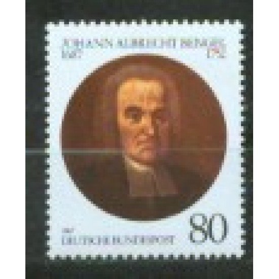 Alemania Federal - 1156 - GERMANY 1987 Ticentenario de teólogo Bengel Lujo Alemania Federal - 1156 - GERMANY 1987 Ticentenario de teólogo Bengel Lujo