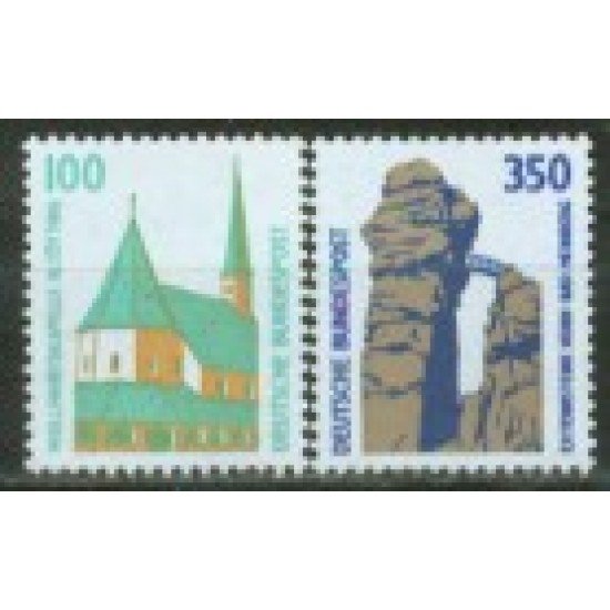 Alemania Federal - 1238/39 - GERMANY 1989 Serie actual -Curiosidades-Lujo Alemania Federal - 1238/39 - GERMANY 1989 Serie actual -Curiosidades-Lujo