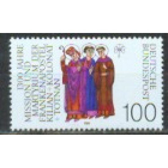 Alemania Federal - 1256 - GERMANY 1989 1300º Aniv. de la misión de Kilian, Kolonat y Totnan Lujo Alemania Federal - 1256 - GERMANY 1989 1300º Aniv. de la misión de Kilian, Kolonat y Totnan Lujo