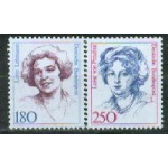Alemania Federal - 1259/60 - GERMANY 1989 Serie actual-Mujeres de la história alemana Lujo Alemania Federal - 1259/60 - GERMANY 1989 Serie actual-Mujeres de la história alemana Lujo