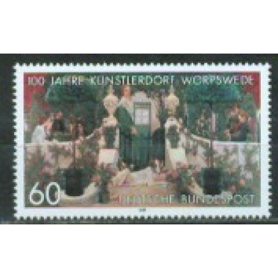 Alemania Federal - 1262 - GERMANY 1989 Cent. de la ciudad de los artistas Lujo Alemania Federal - 1262 - GERMANY 1989 Cent. de la ciudad de los artistas Lujo